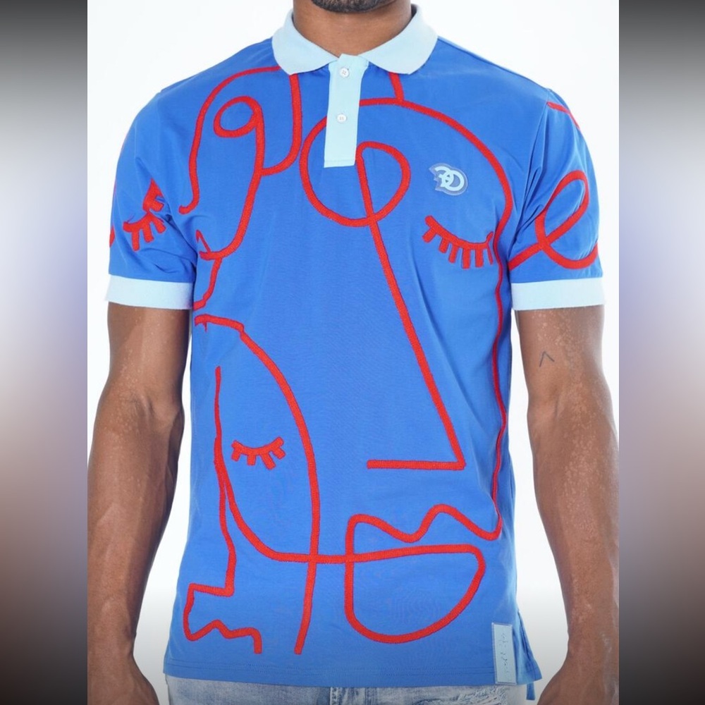 Abstract Design Polo by Frost Originals